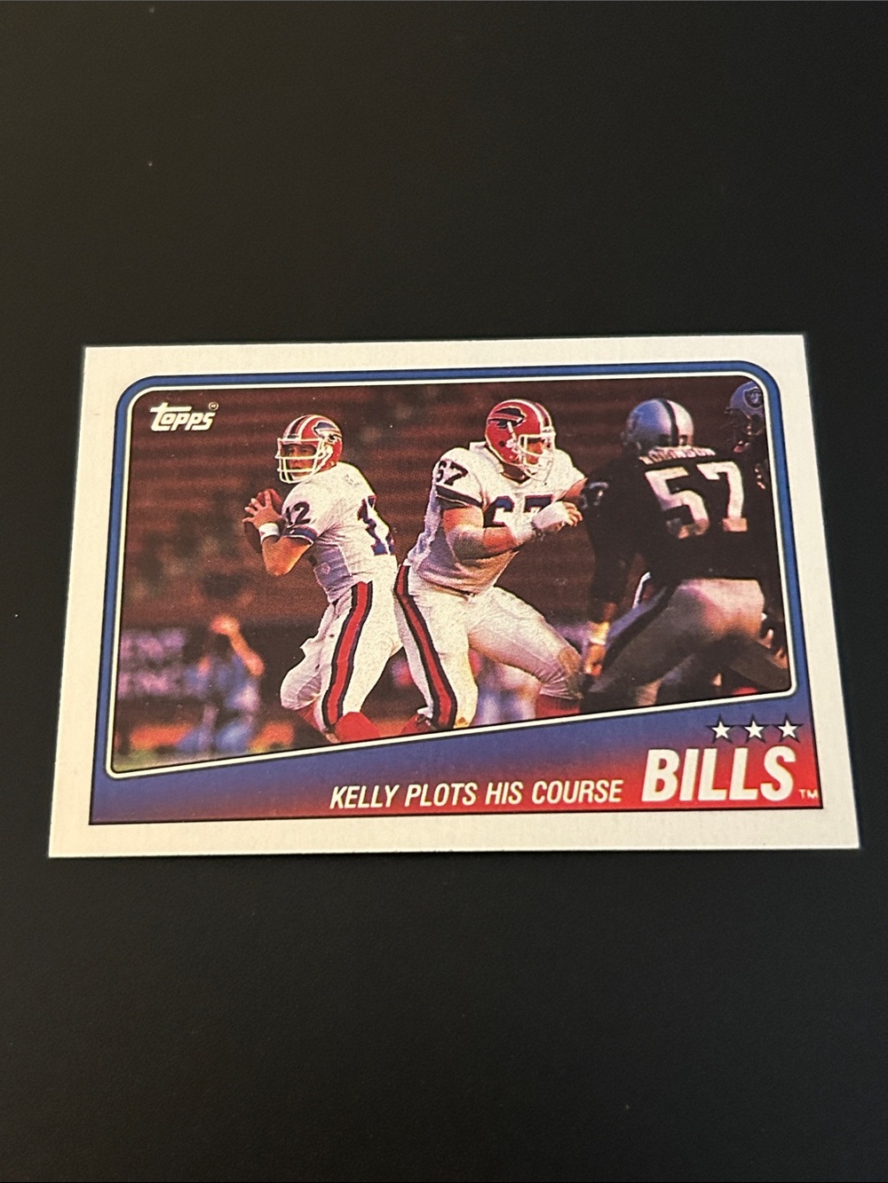 Topps Buffalo Bills Football Card - White/Red/Blue